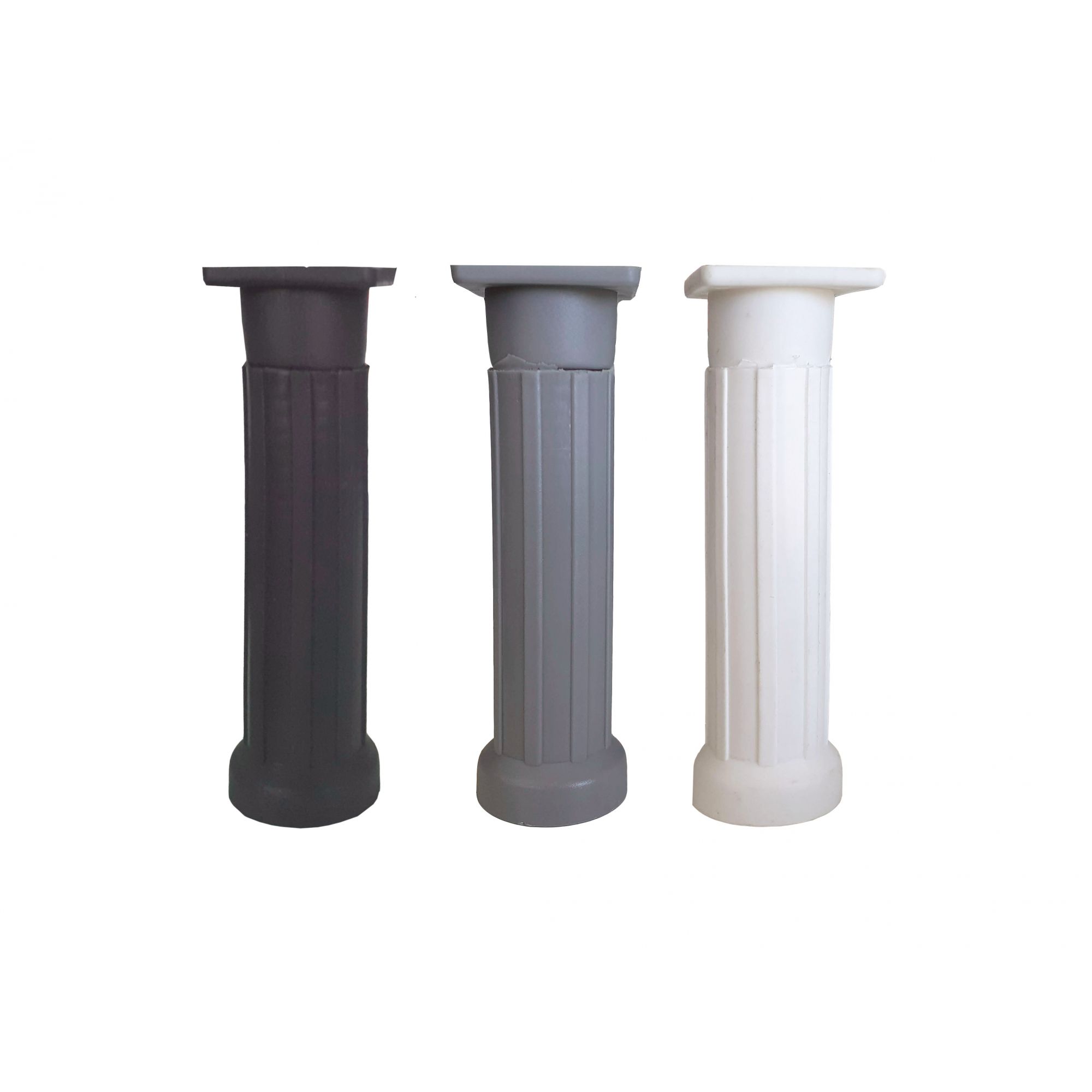 PE PLASTICO REDONDO CINZA 20CM C/REGULAGEM