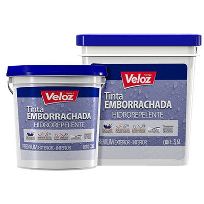 TINTA VELOZ EMBORRACHADA CZ PRATA 18LTS