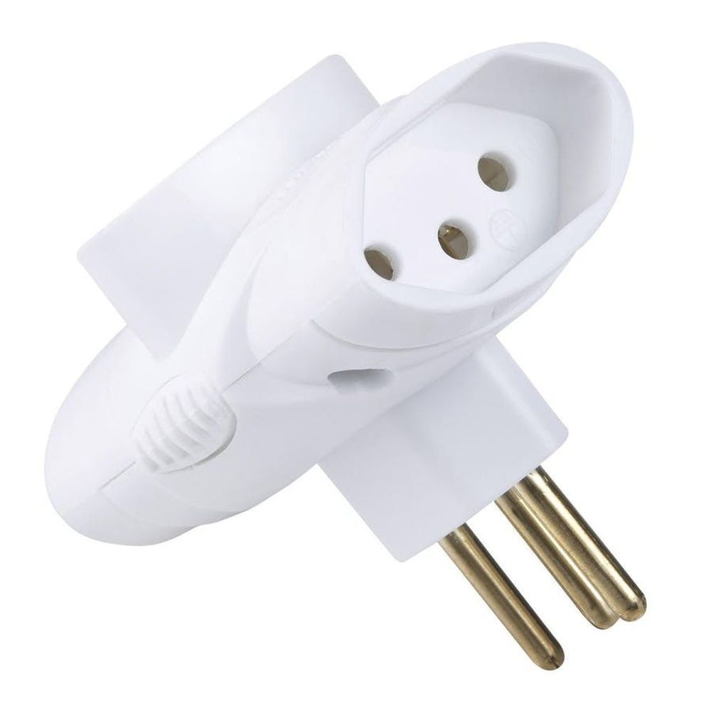 PINO 3POLOS 2P+T 10AMP ANGULAR TRAMONT. 57402/010