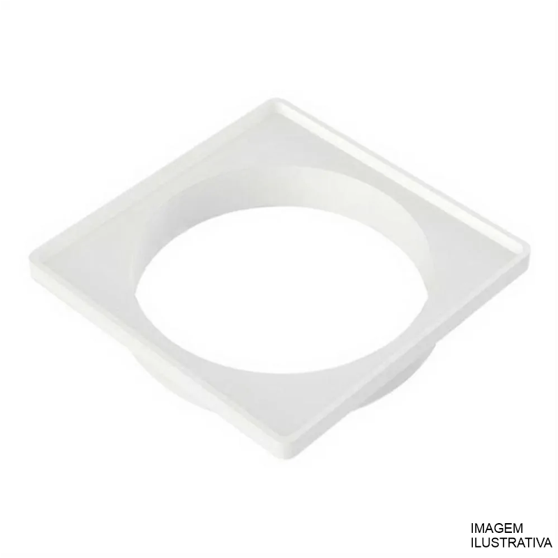 PORTA GRELHA QUADRADA BRANCO P/CX SINF. 150MM