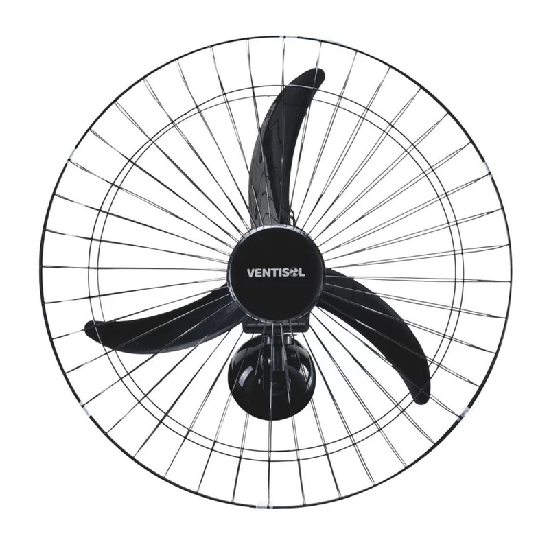 VENTIL PAREDE GRD PRETA BI-VOLT 60CM