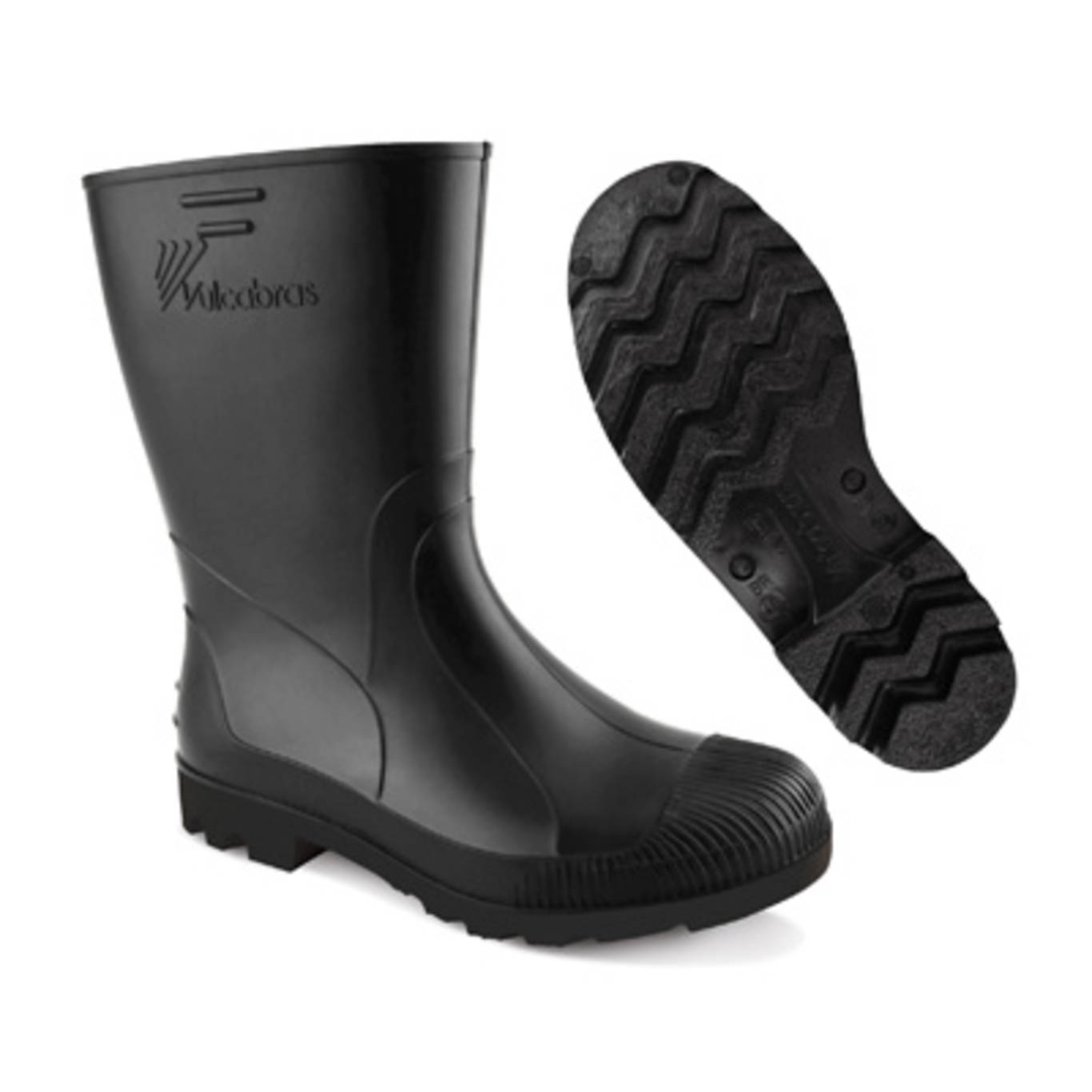 BOTA PRETA DE BORRACHA S/FORRO Nº40