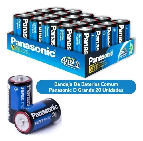 PILHA PANASONIC GRANDE SUPER HYPER AZUL