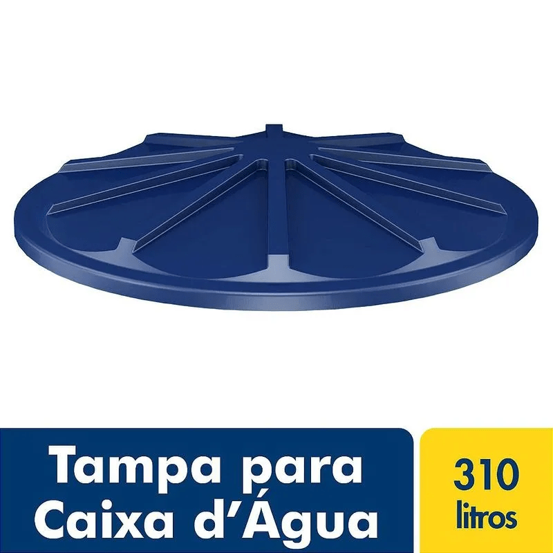 TAMPA P/CX D'ÁGUA POLIET.  310 LTS FORTLEV