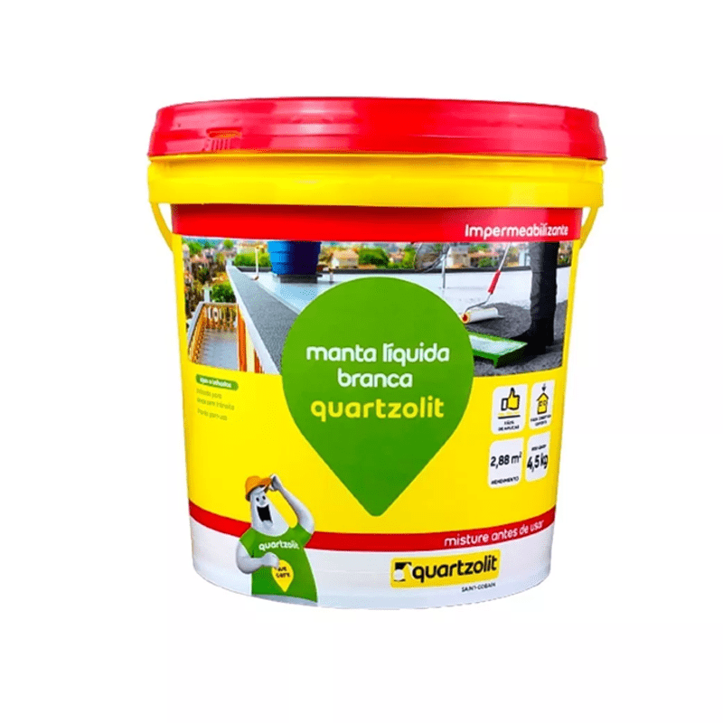 MANTA LIQUIDA P/LAJE BRANCO   4,5KG QUARTZOLIT