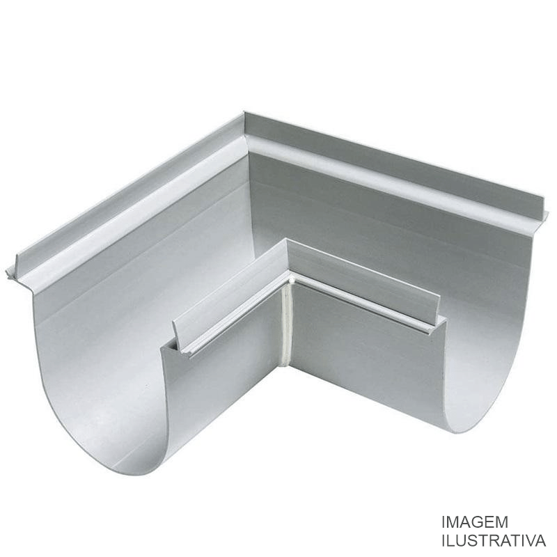 ESQUADRO INT.CALHA PLUVIAL 90º STEEL