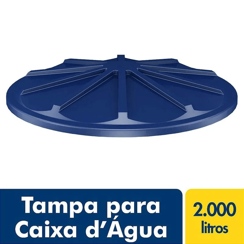 TAMPA P/CX D'ÁGUA POLIET. 2.000 LTS FORTLEV
