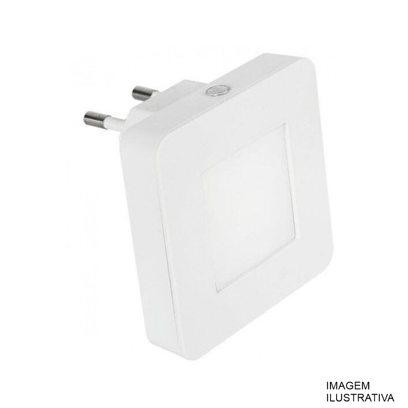 LUZ NOTURNA  LISA QUADRADA 0,5W LED BI-VOLT