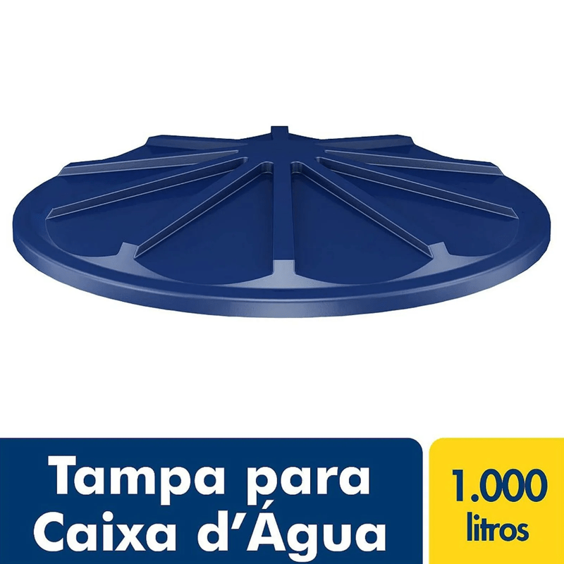 TAMPA P/CX D'ÁGUA POLIET. 1.000 LTS FORTLEV