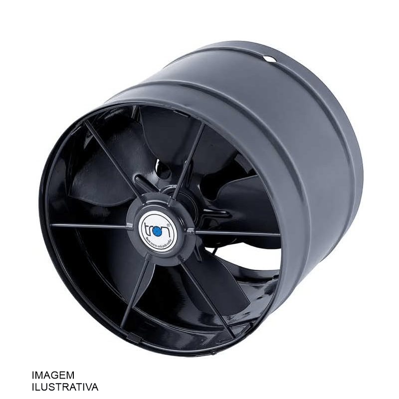 EXAUSTOR 20CM 127/220V PRETO INDUST./CHURRASQ.