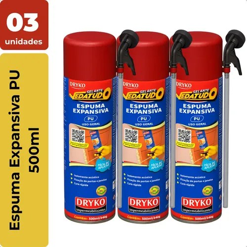 ESPUMA EXPANSIVA 500ML VEDA TUDO
