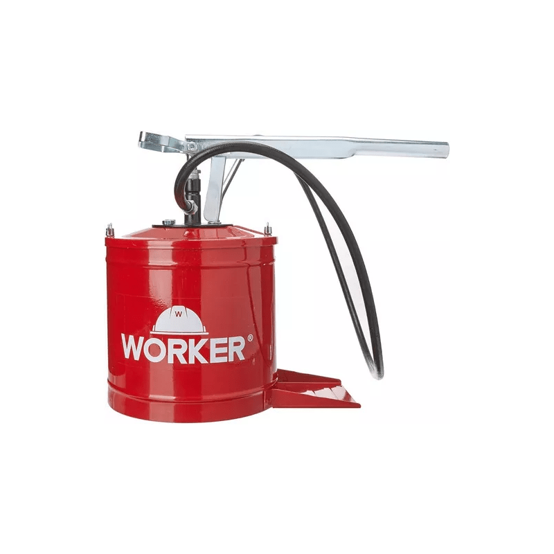 BOMBA DE GRAXA 7KG C/MANG. WORKER C/ BANDEJA